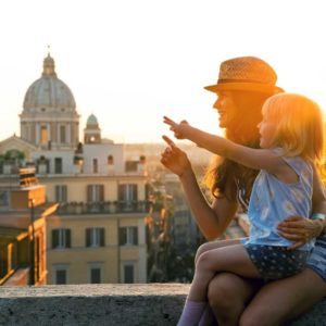 Mother and daughter enjoying the moment