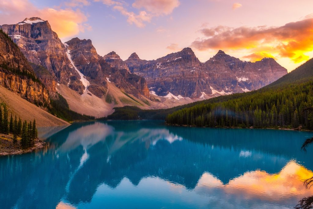 The majestic canadian rockies