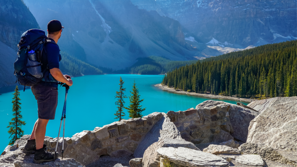 Experience the serenity of Moraine Lake